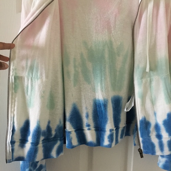 Splendid tie dye zip up hoodie - Picture 4 of 5